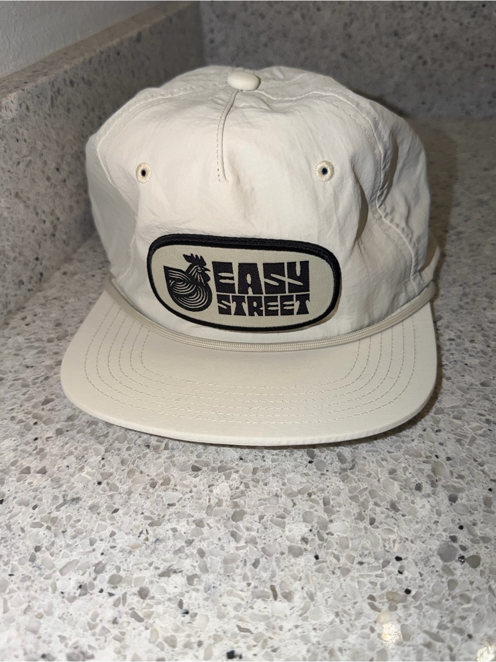 Legacy Kids Cream Cap with Black Easy Street Patch